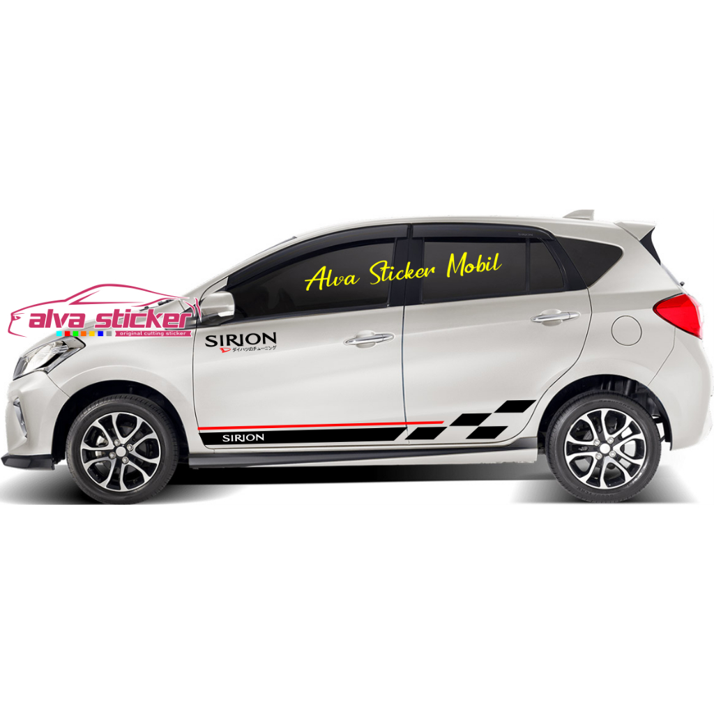 new sticker sirion stiker sirion list body mobil daihatsu all new sirion stiker sirion kanji jdm sty
