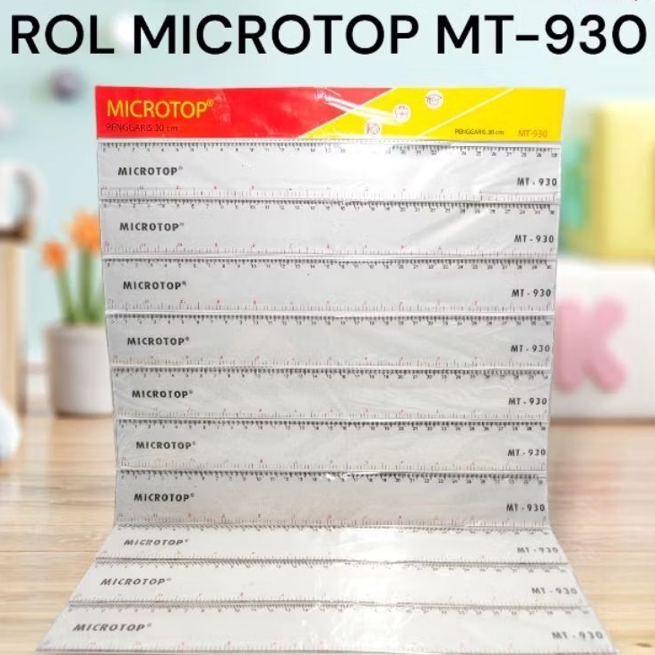 

Rol Microtop MT-930/Penggaris Transparan Tebal/Bagus/Murah