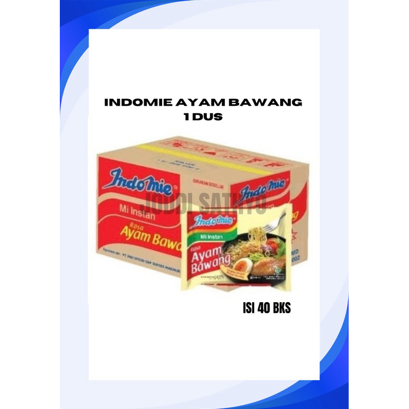 

INDOMIE AYAM BAWANG 1 DUS ISI 40