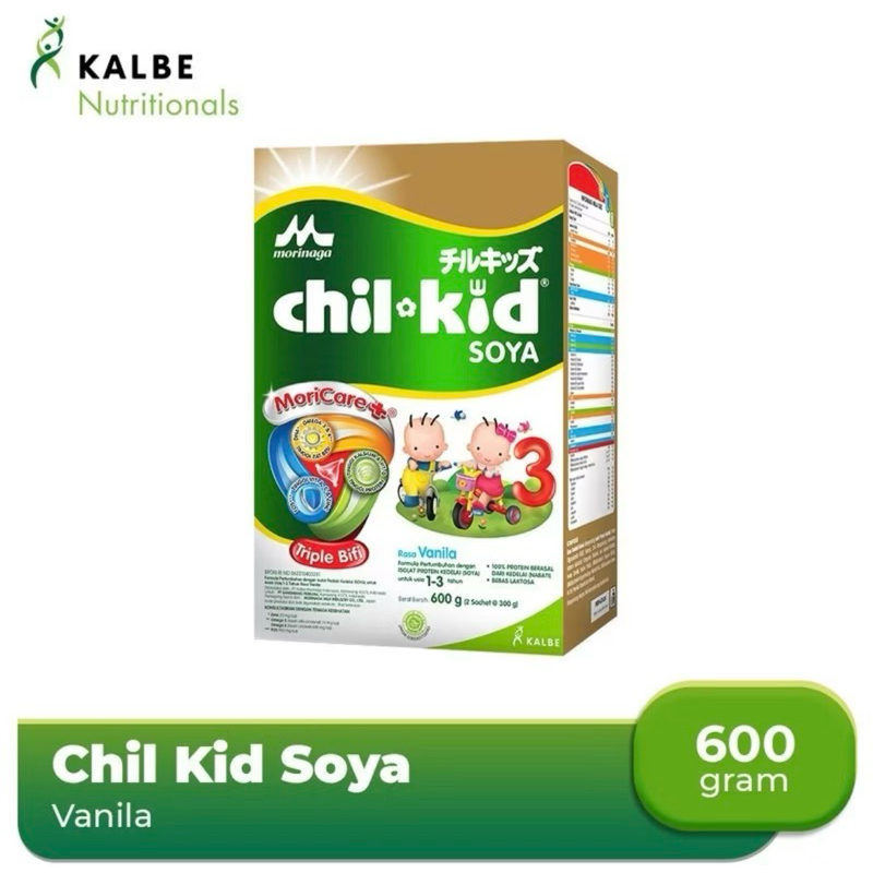 

ChilKid Soya Vanila 600gr Susu Formula Pertumbuhan Anak Usia 1-3 Tahun exp 23/3/2026