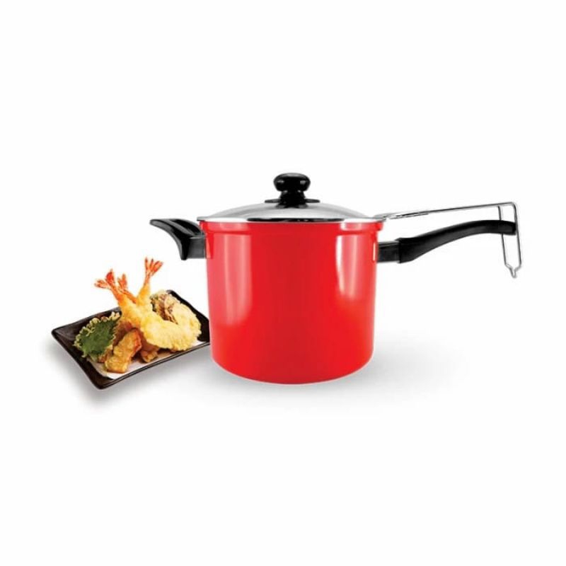 Panci Penggorengan Kentang/Ayam Teflon Maspion Deep Fryer 18 cm