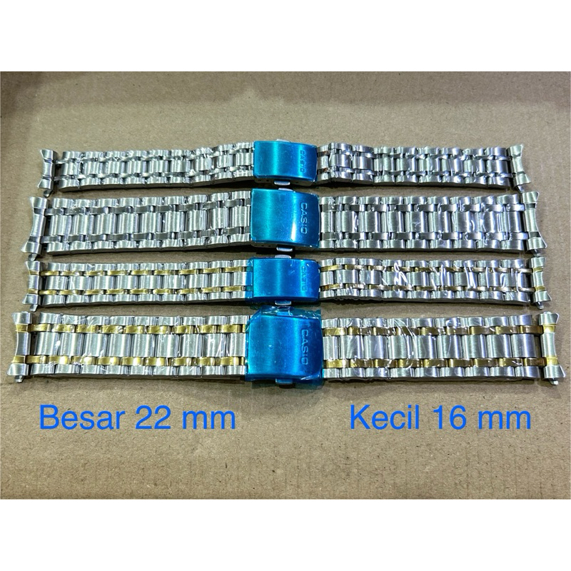 rantai jam casio stainless