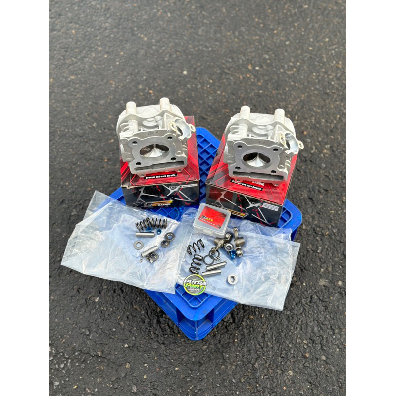 HEAD MIO KLEP 28/24 dan 26/30 HEAD MIO RACING Blok kop yamaha mio up 155cc dan 200cc xgp head mio up