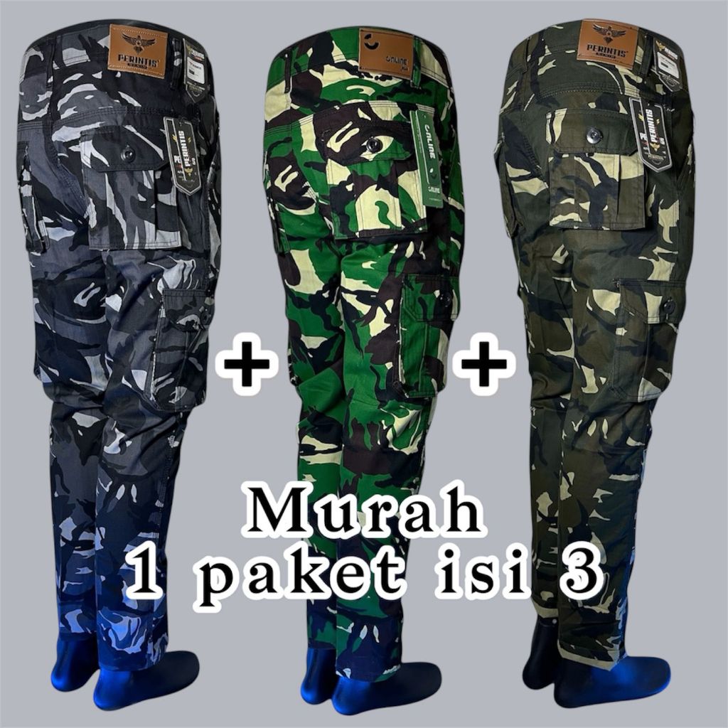 Celana Loreng Cargo Panjang - Celana Loreng Army Panjang -Celana Cargo Panjang - Celana Cargo Loreng