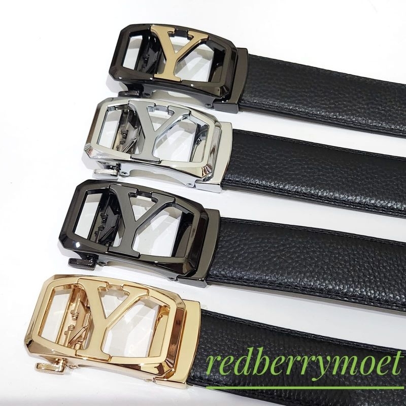 gesper pria ikat pinggang laki model rel huruf Y