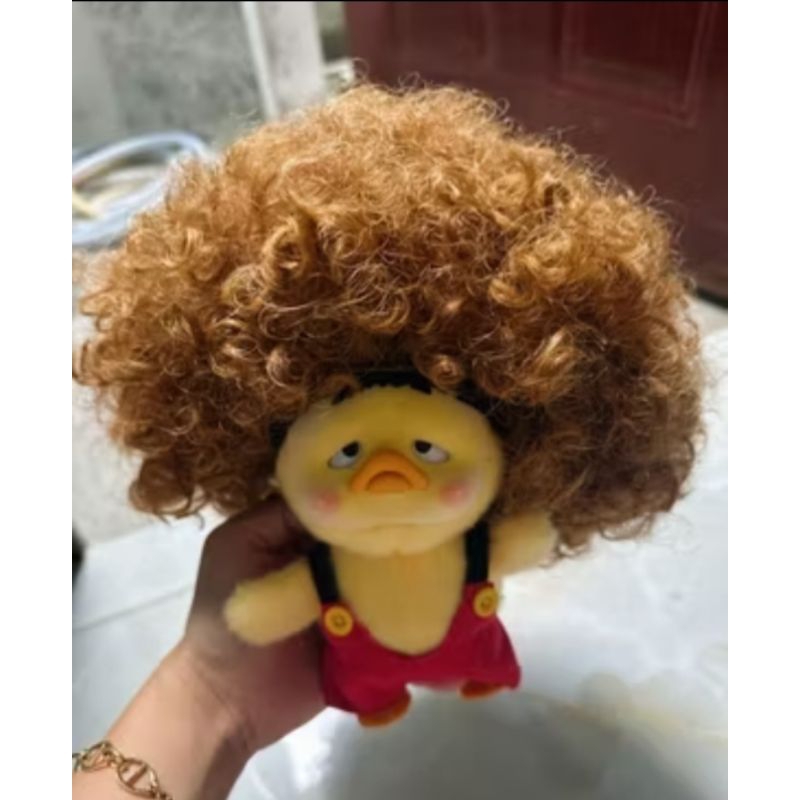 labubu/upst duck wig kribo boneka labubu dengan tali+stoper bisa all size