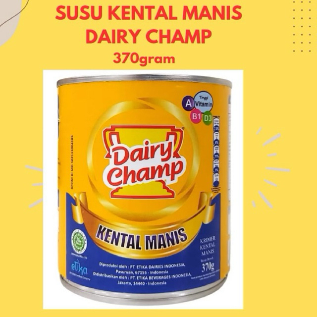 

SUSU KENTAL MANIS DAIRY CHAMP 480g