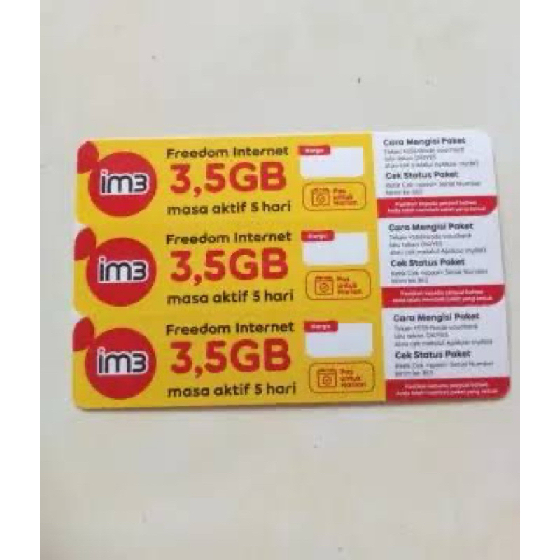 voucher indosat 3,5gb