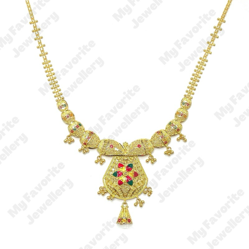 Kalung dan Cincin Model Dubai Rumbai TERLARIS EMAS ASLI 700 16K