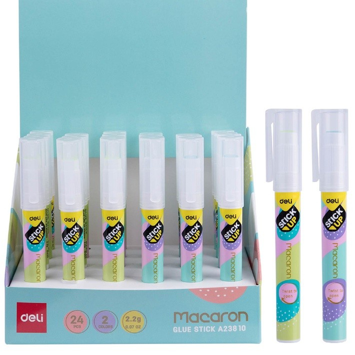 

Deli EA23810 Glue Stick Lem Kuat Bentuk Pena dengan Klip, Bisa Dicuci