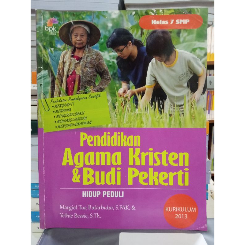 BUKU PENDIDIKAN AGAMA KRISTEN DAN BUDI PEKERTI UNTUK SMP KELAS 7