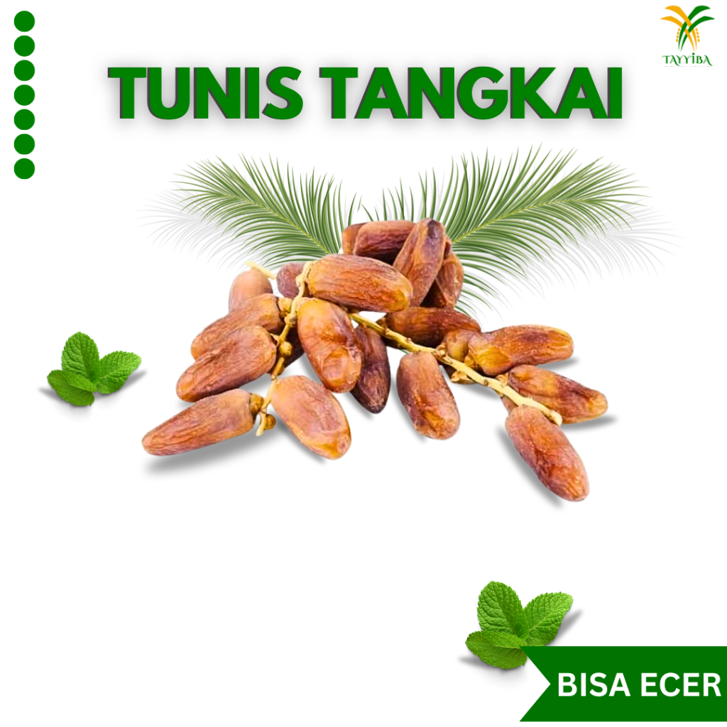 

KURMA TUNIS TANGKAI ECER 100g, 250g, 500g ORIGINAL HALAL
