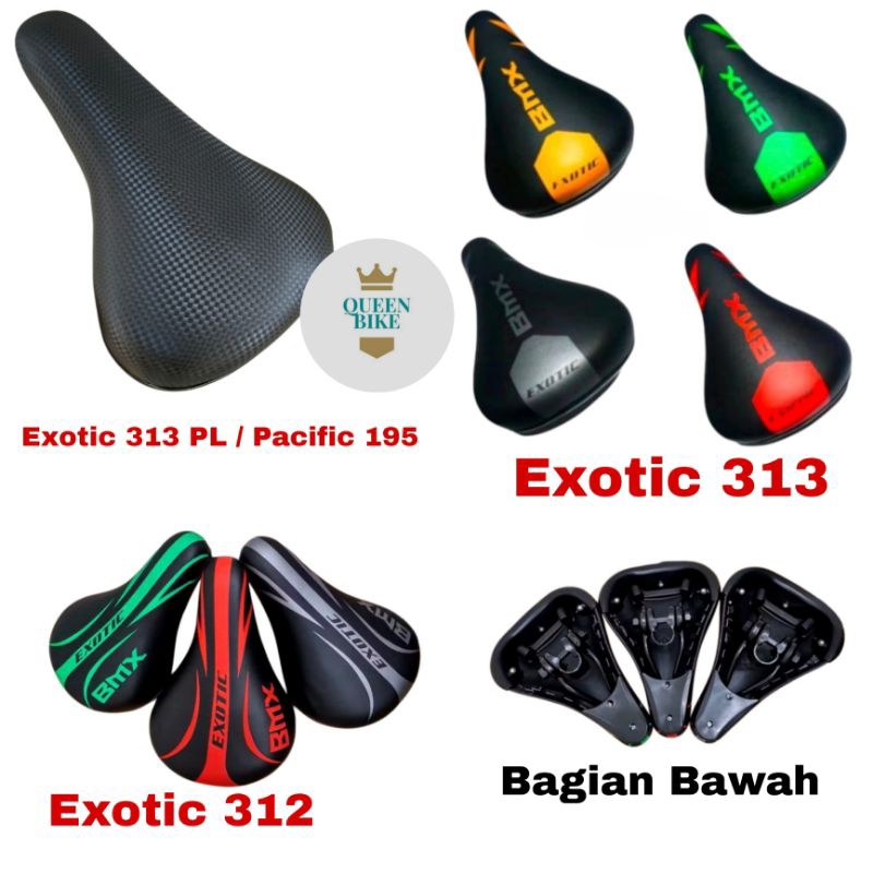 Sadel Sepeda Jok Dudukan Sepeda BMX 12 / 16 / 18 / 20 EXOTIC 313 / PACIFIC 195