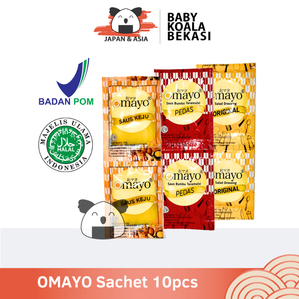 

OMAYO Mayo Pedas Renteng 10 pcs Halal │ Mayonnaise Spicy - Bekasi