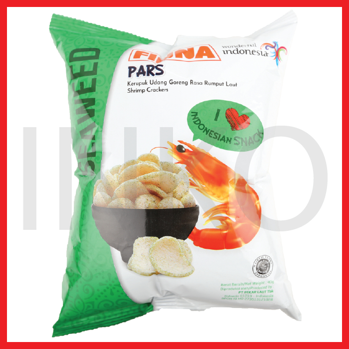 

FINNA PARS KERUPUK UDANG GORENG RASA SEAWEED 40GR