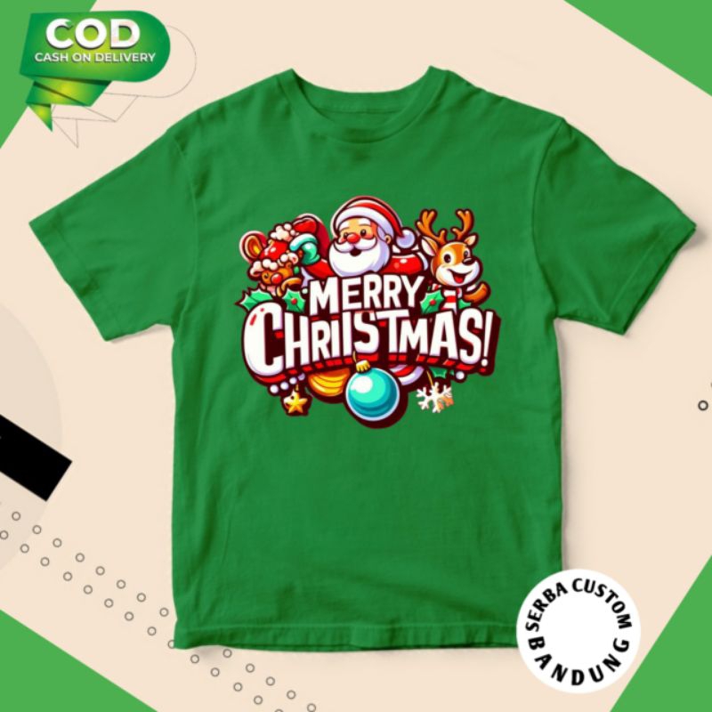 Kaos Anak Natal Merry Christmas