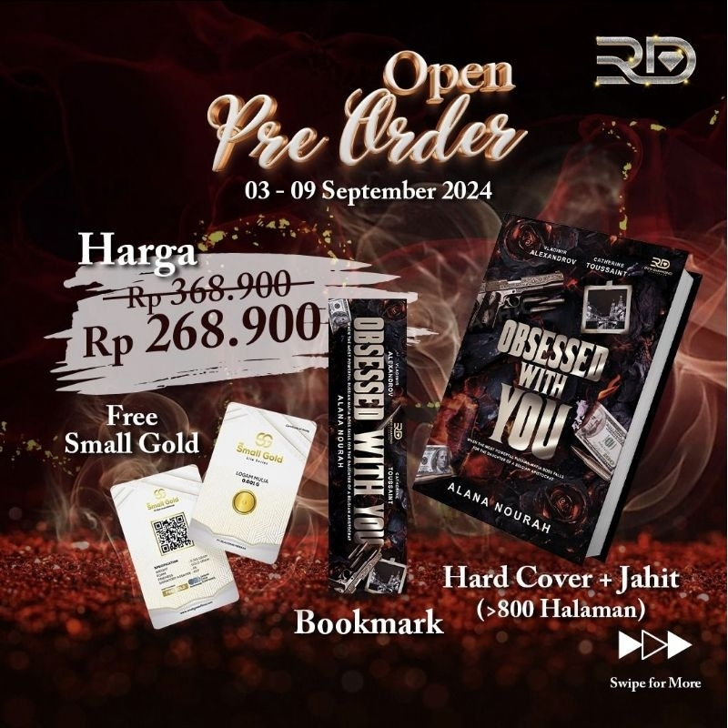 READY Obsessed With You by Alana Nourah NOVEL HARD COVER