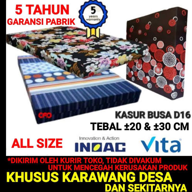 Kasur inoac Density 16 garansi 5 tahun / kasur inoac 180x200 160x200 90x200 120x200 / kasur inoac no