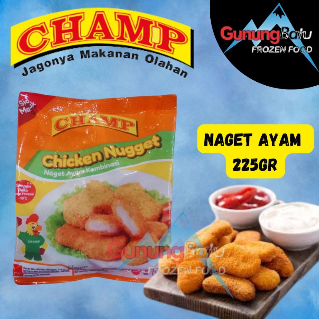 

CHAMP CHICKEN NUGGET 225GR