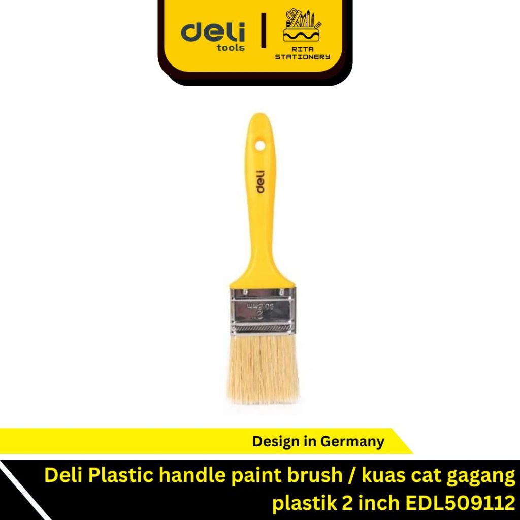 

Deli Plastic handle paint brush / kuas cat gagang plastik 2 inch EDL509112