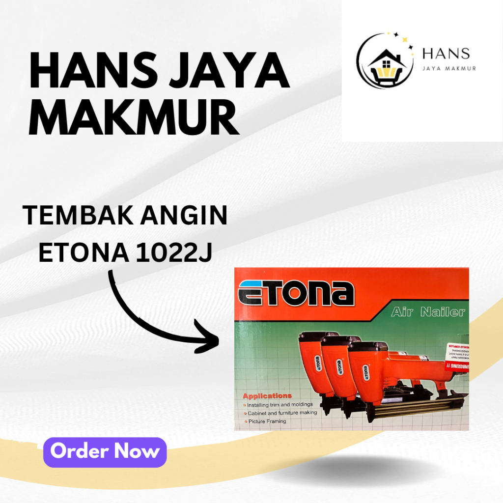 STAPLES ANGIN / STAPLES KOMPRESOR / AIR NAILER /STEPGUN TEMBAKAN ETONA 1022J