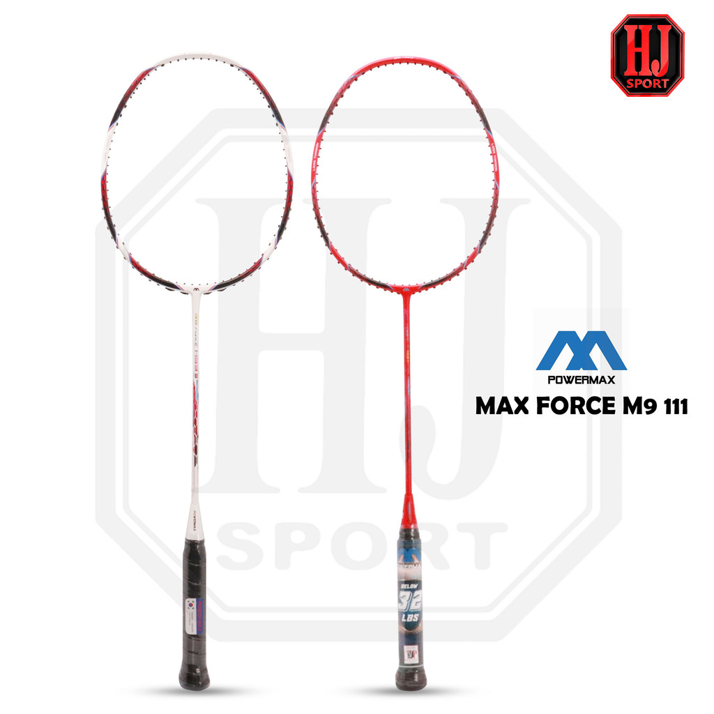Raket Badminton Power Max Force M99 III Original Bonus Senar