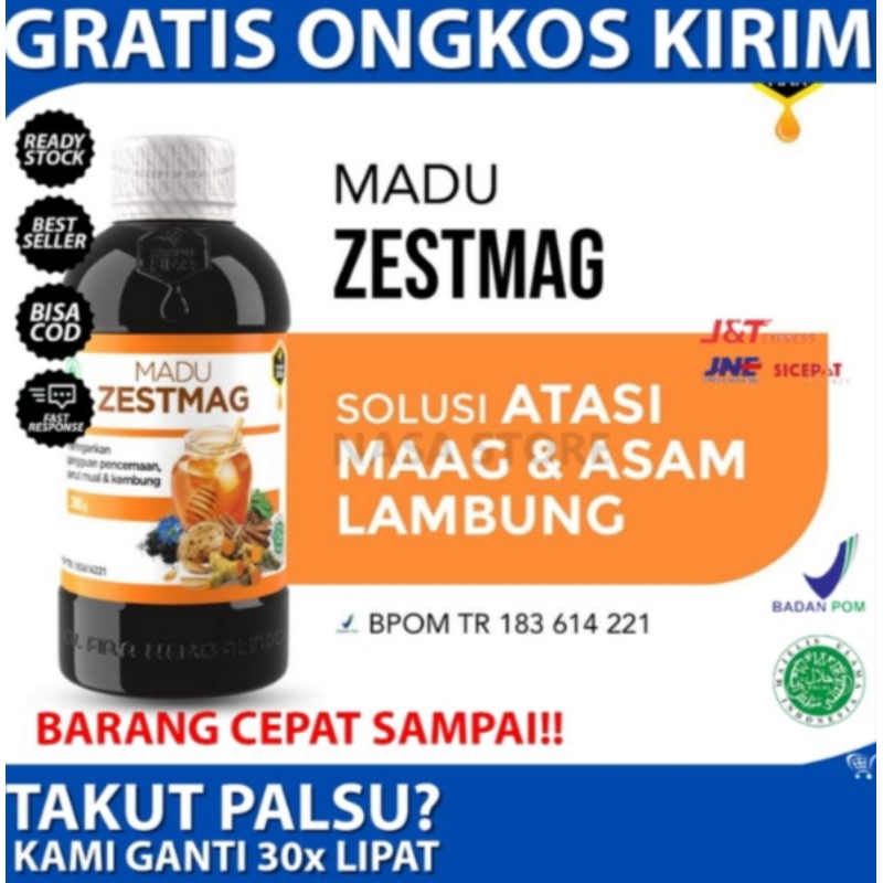 

BEST PRODUK MADU ZESTMAG 280gr - Membantu Atasi Maag Dan Asam Lambung