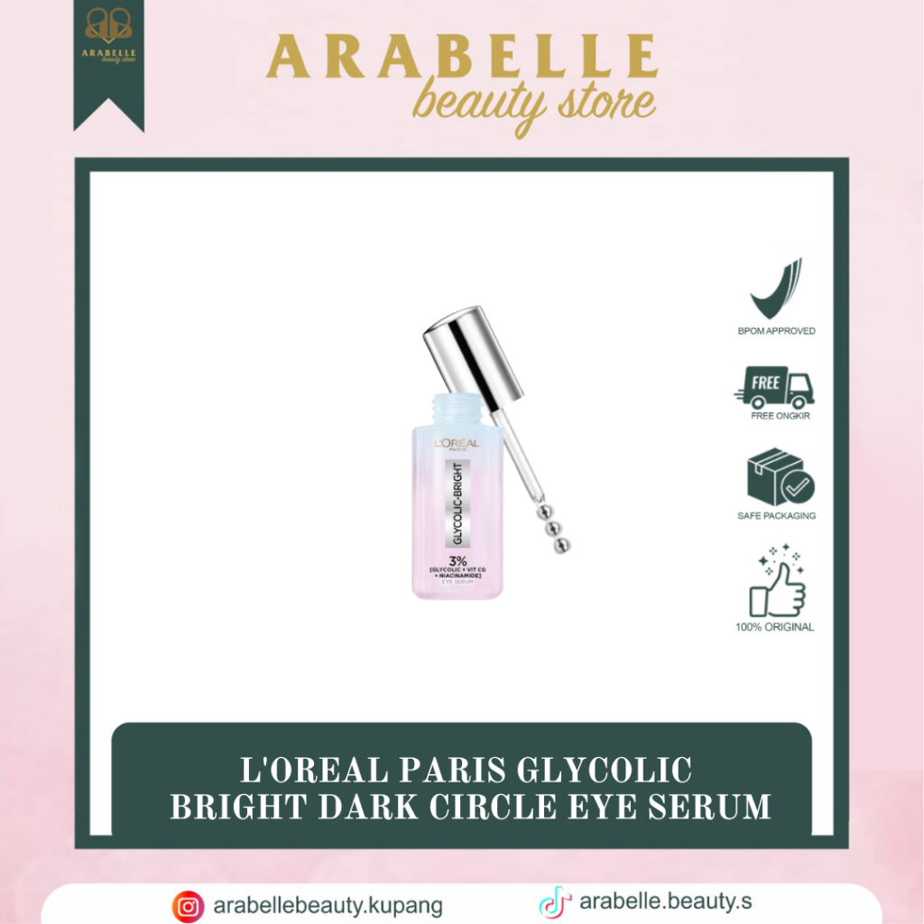 LOreal Paris Glycolic Bright Dark Circle Eye Serum