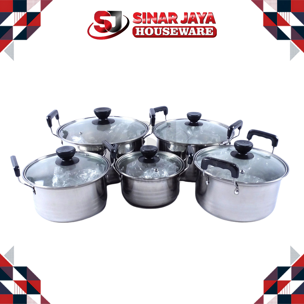 Set alat masak st/DUTCH OVEN SET 5PCS MASP