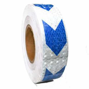 

Sticker Reflective | Dua Warna Water Resistant 5x300cm - White/Blue