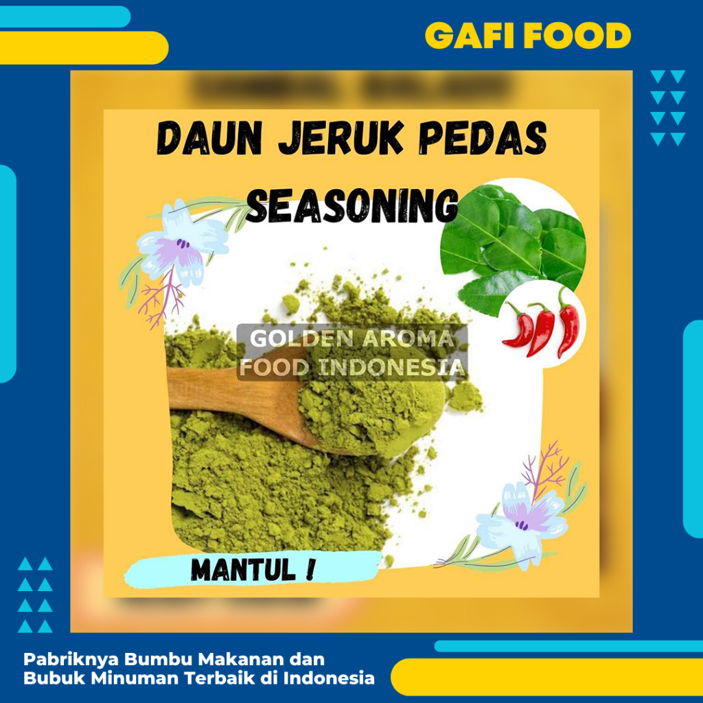 

BUMBU TABUR DAUN JERUK PEDAS SEASONING 1 KG FOOD GRADE 1Kg Bubuk Bumbu Tahu Bulat Singkong Cilung