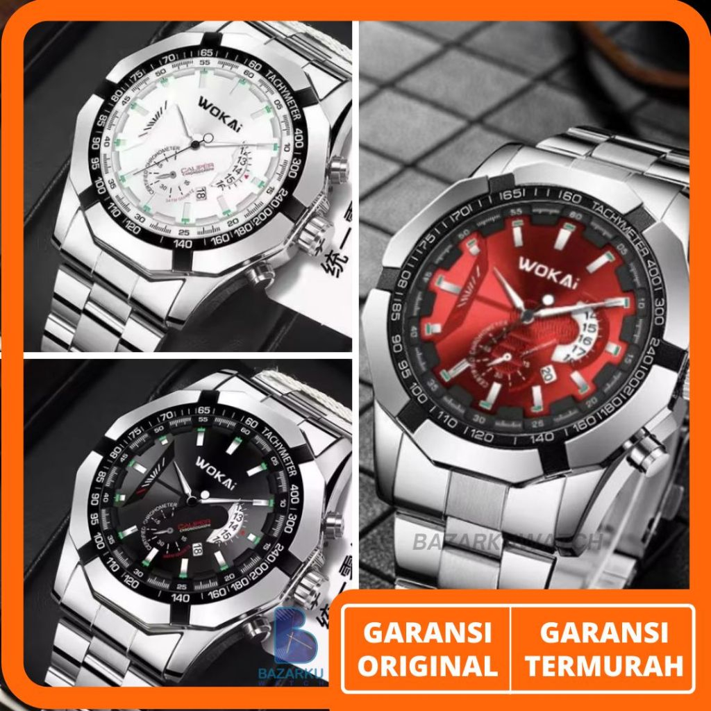 Jam Tangan Pria Rantai BW360-7 Jam Tangan Pria Jam Cowok Jam Pria Jam Tangan Cowok Jam Tangan Murah