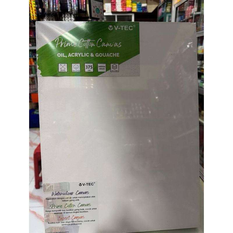 

PRIME COTTON CANVAS V-TEC 30x40cm - KANVAS PREMIUM