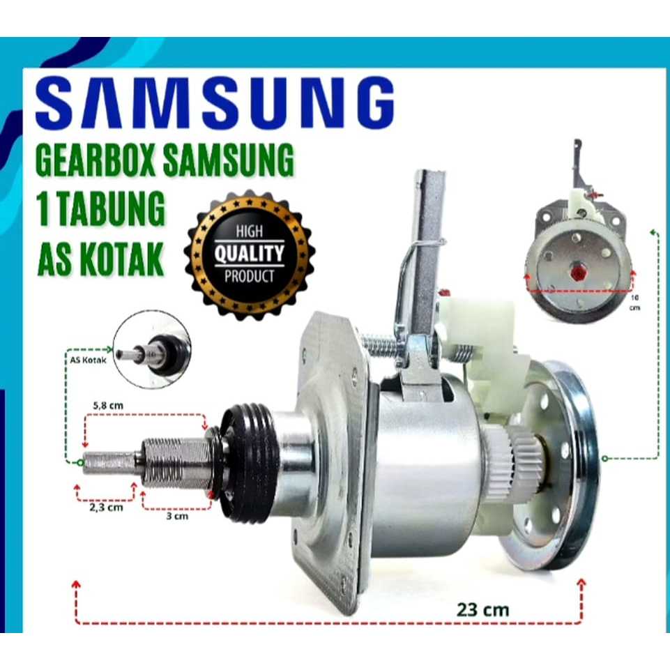 GEAR BOX MESIN CUCI SAMSUNG 1 TABUNG AS KOTAK 2 GEAR WOBBLE DIAMOND