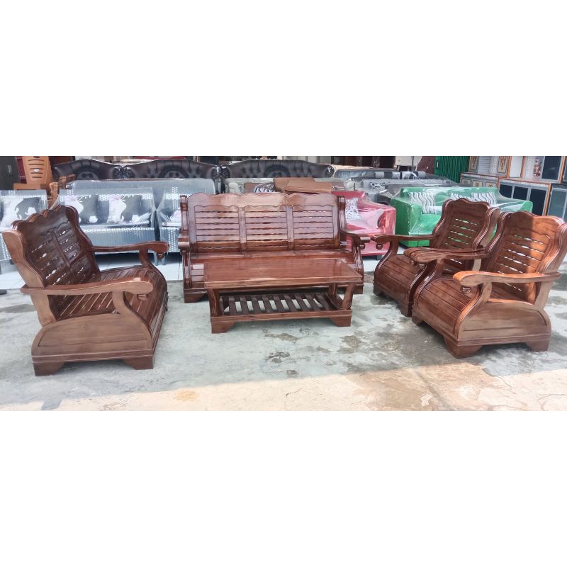 sofa jati jepara ruang tamu gajah