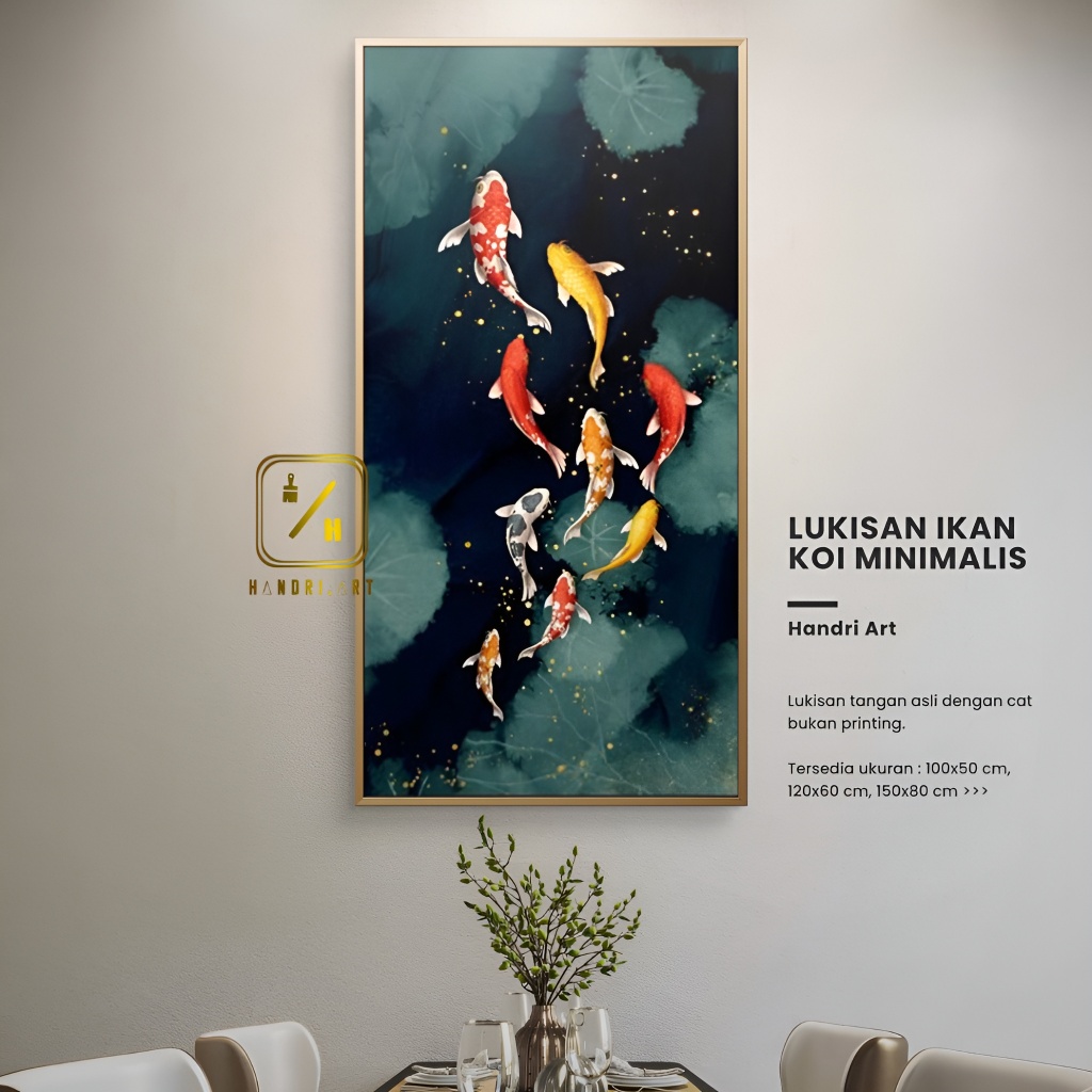lukisan koi minimalis