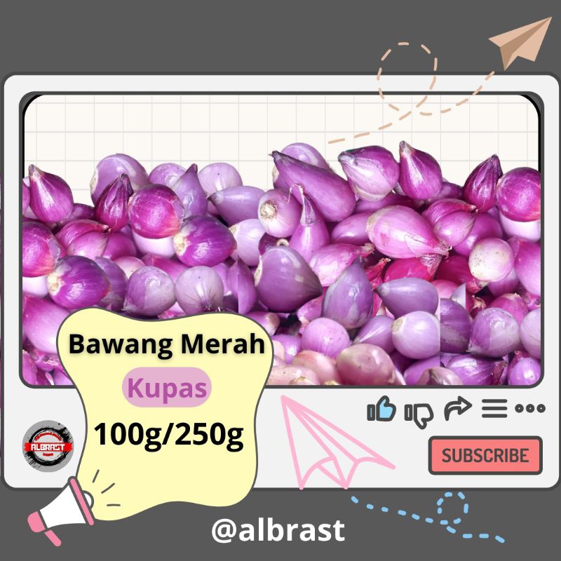 

Bawang Merah Kupas 100g/250g