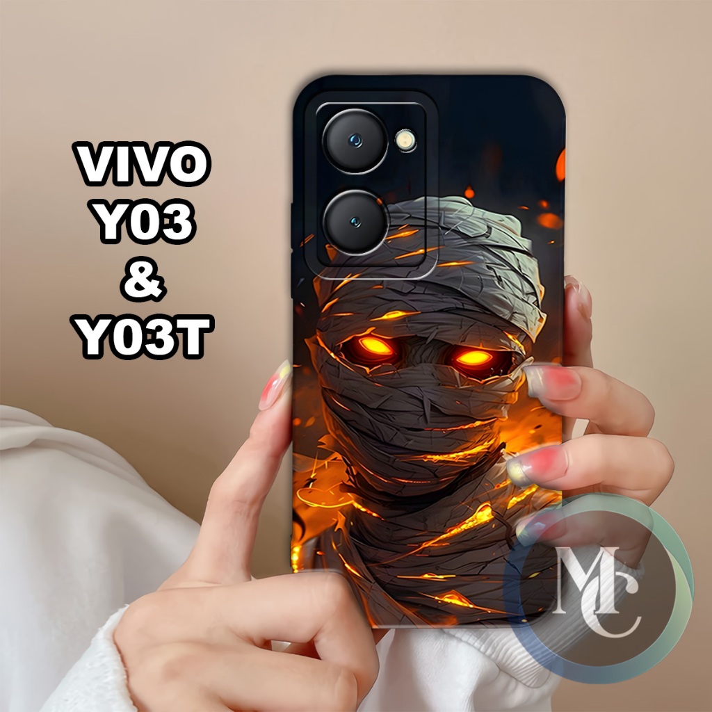 CC17/ Softcase karet lentur untuk Vivo Y03 dan Vivo Y03T/Motif cowok/case Vivo Y03/kesing Vivo Y03/s