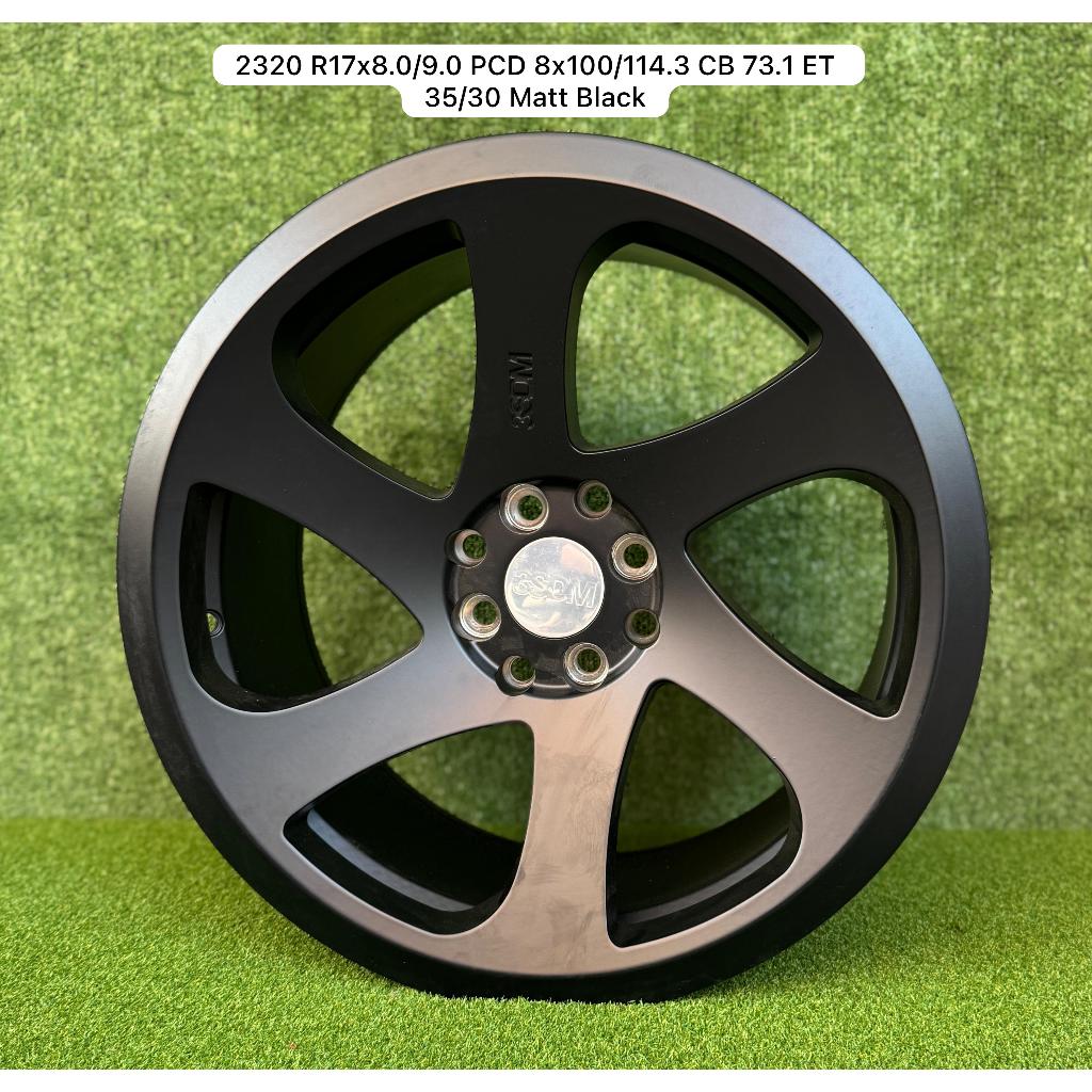 Velg Mobil 3SDM Ring 17x8.0/9.0 PCD 8x100/114.3 ET 35/30 Matt Black