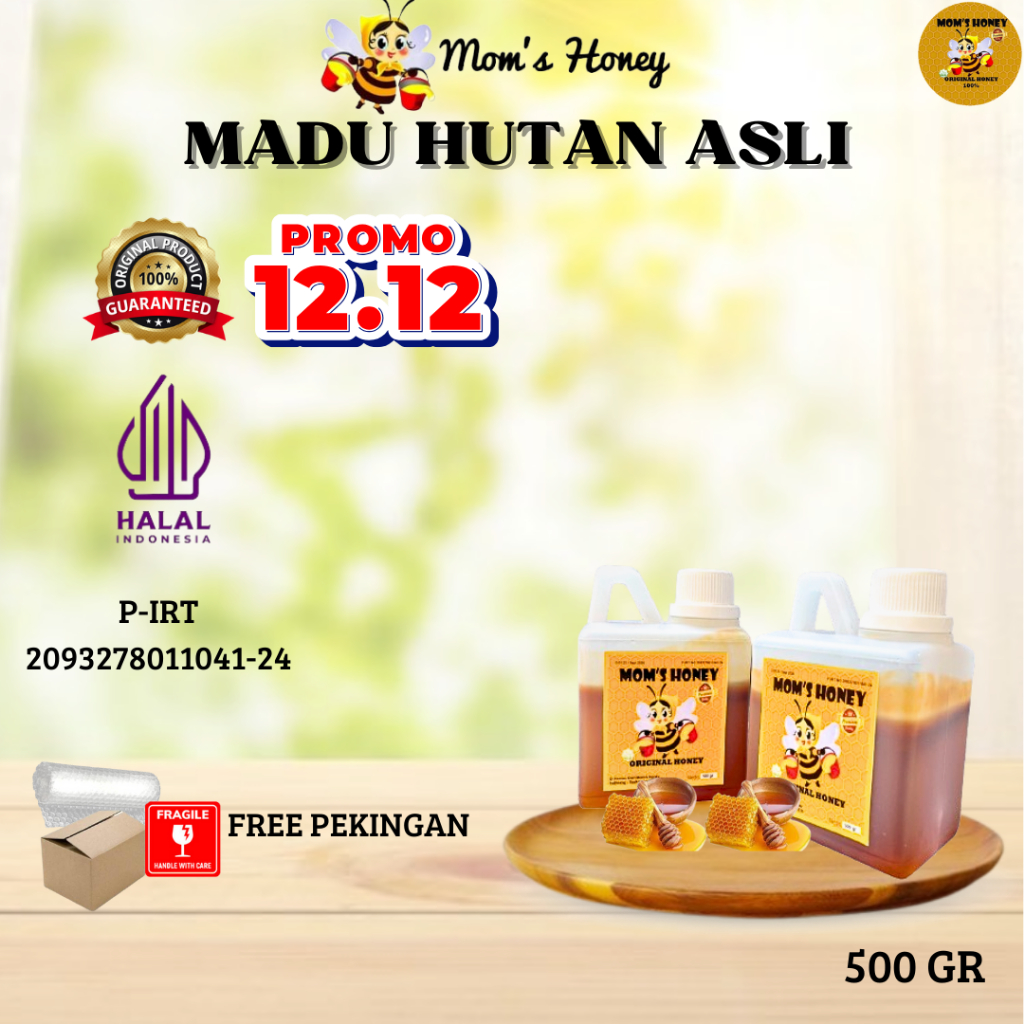 

Madu Asli 500 gram MOMS HONEY kaya akan manfaat