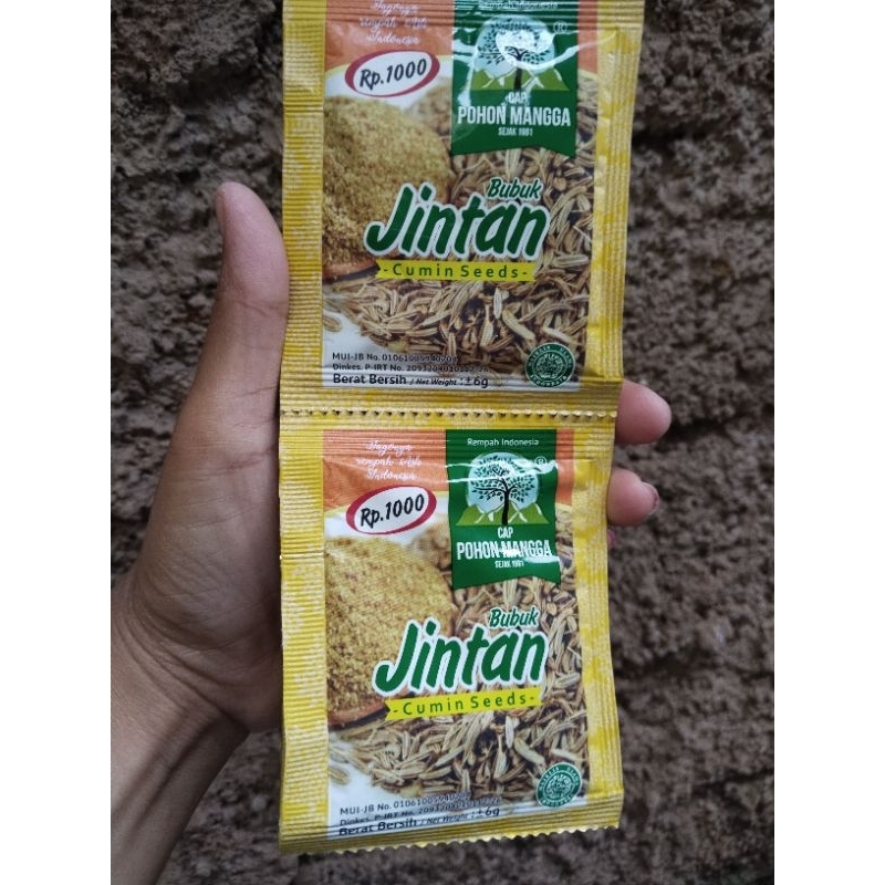 

Bubuk Jintan Cap Pohon Mangga 1 Renceng isi 10 Sachet