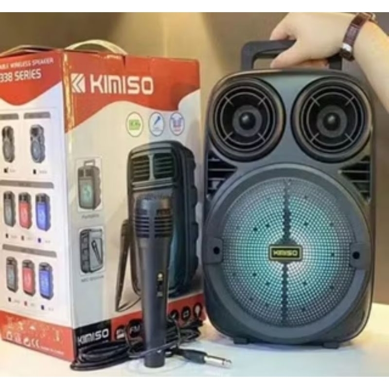 Speaker Bluetooth portable mic karaoke 8 inchi  Qs 7801