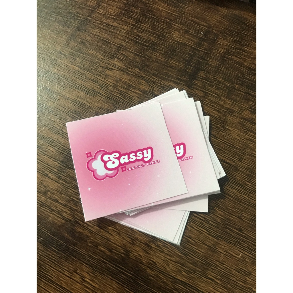 

sticker logo kertas glosy