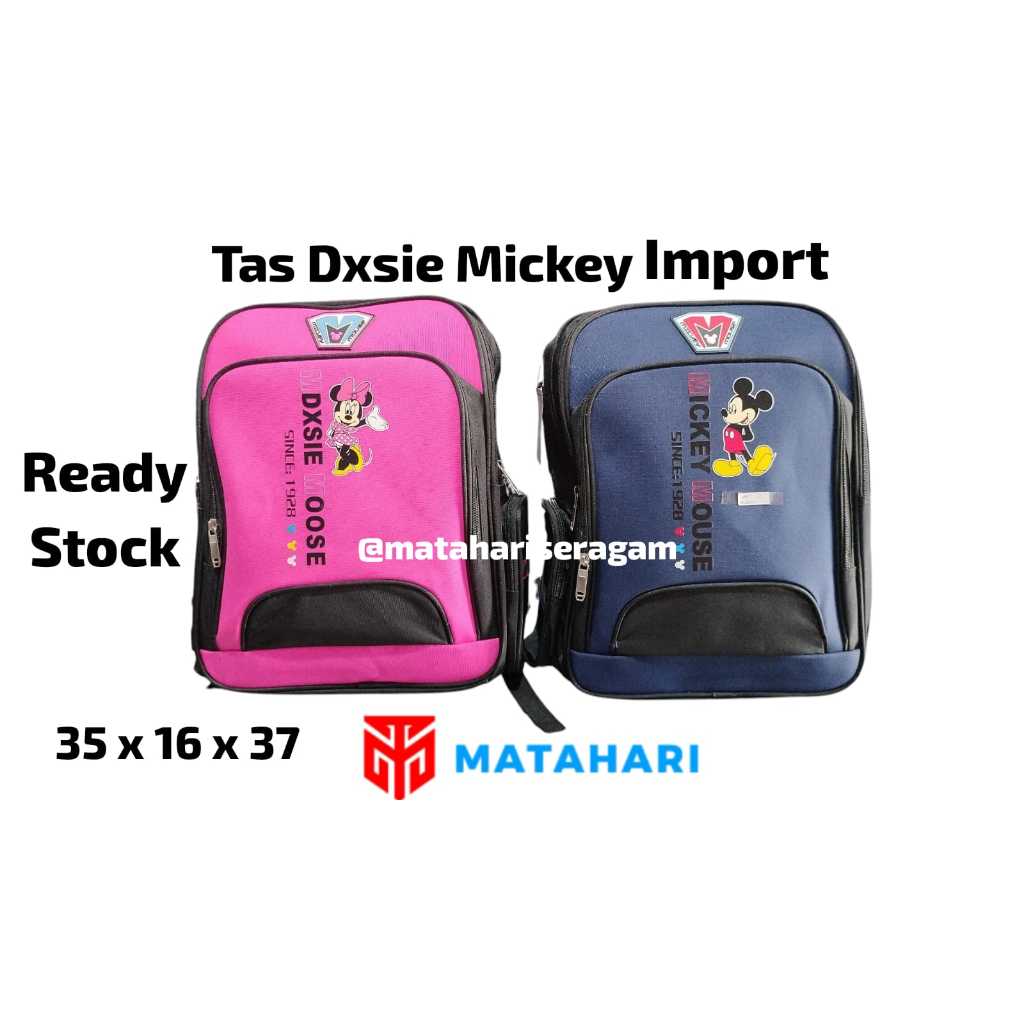 Matahari Seragam / Tas Mickey Minie / Tas Sekolah Anak / Tas Import