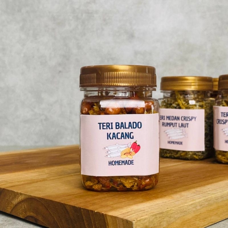 

Teri Kacang Balado berat 100 gram teri medan makanan siap saji