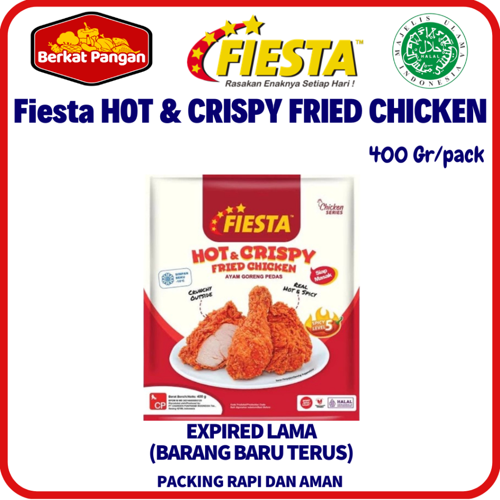 

Fiesta Hot & Crispy Fried Chicken Spicy Level 5 - 400gr