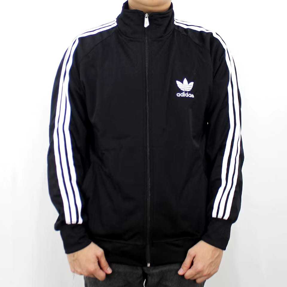 BISA COD-Tracktop Adidas Pria Warna Hitam List Putih/Jaket Pria Wanita Tracktop Adidas Firebird/Ootd