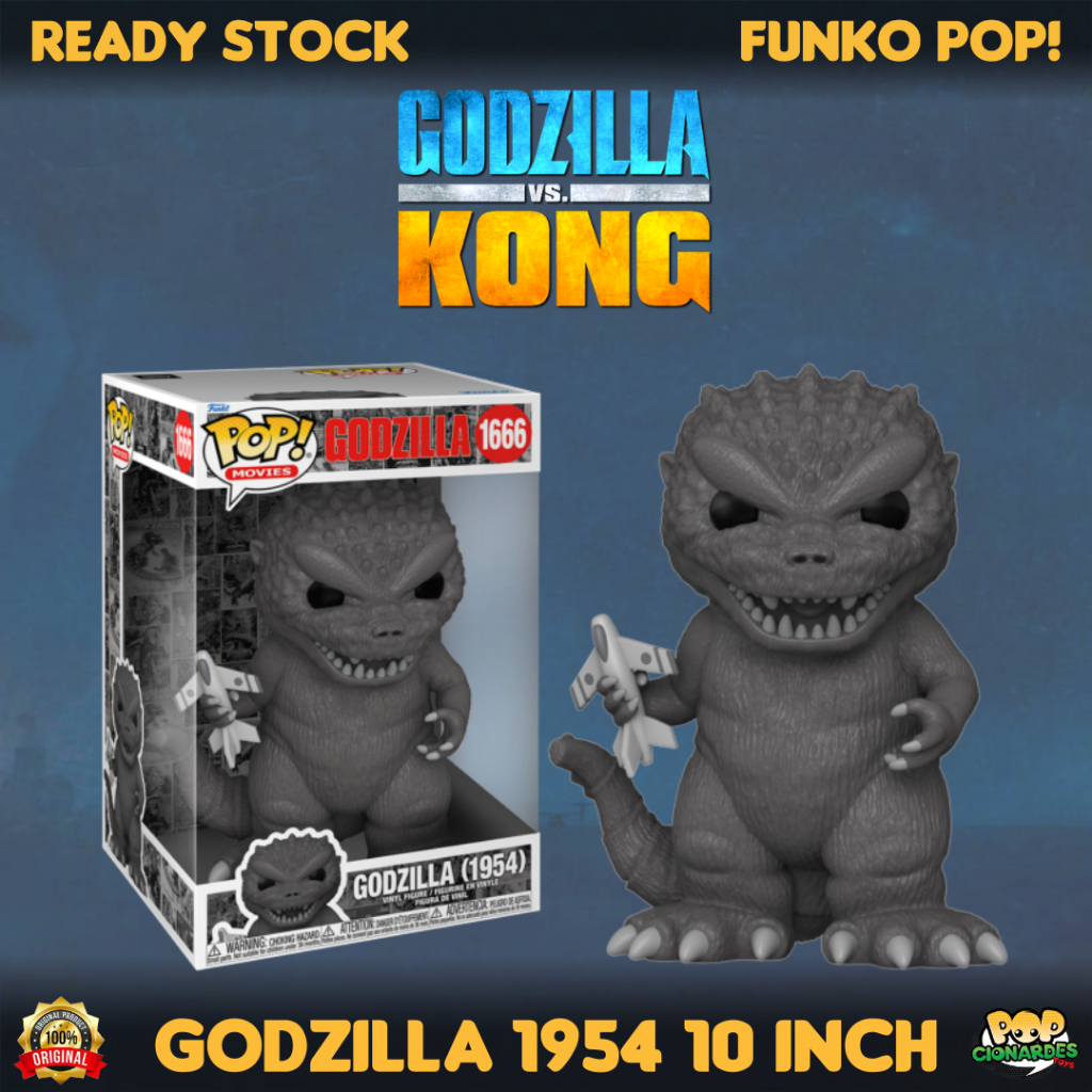 Funko POP Movies - Godzilla vs Kong - Godzilla 1954 10 Inch #1666