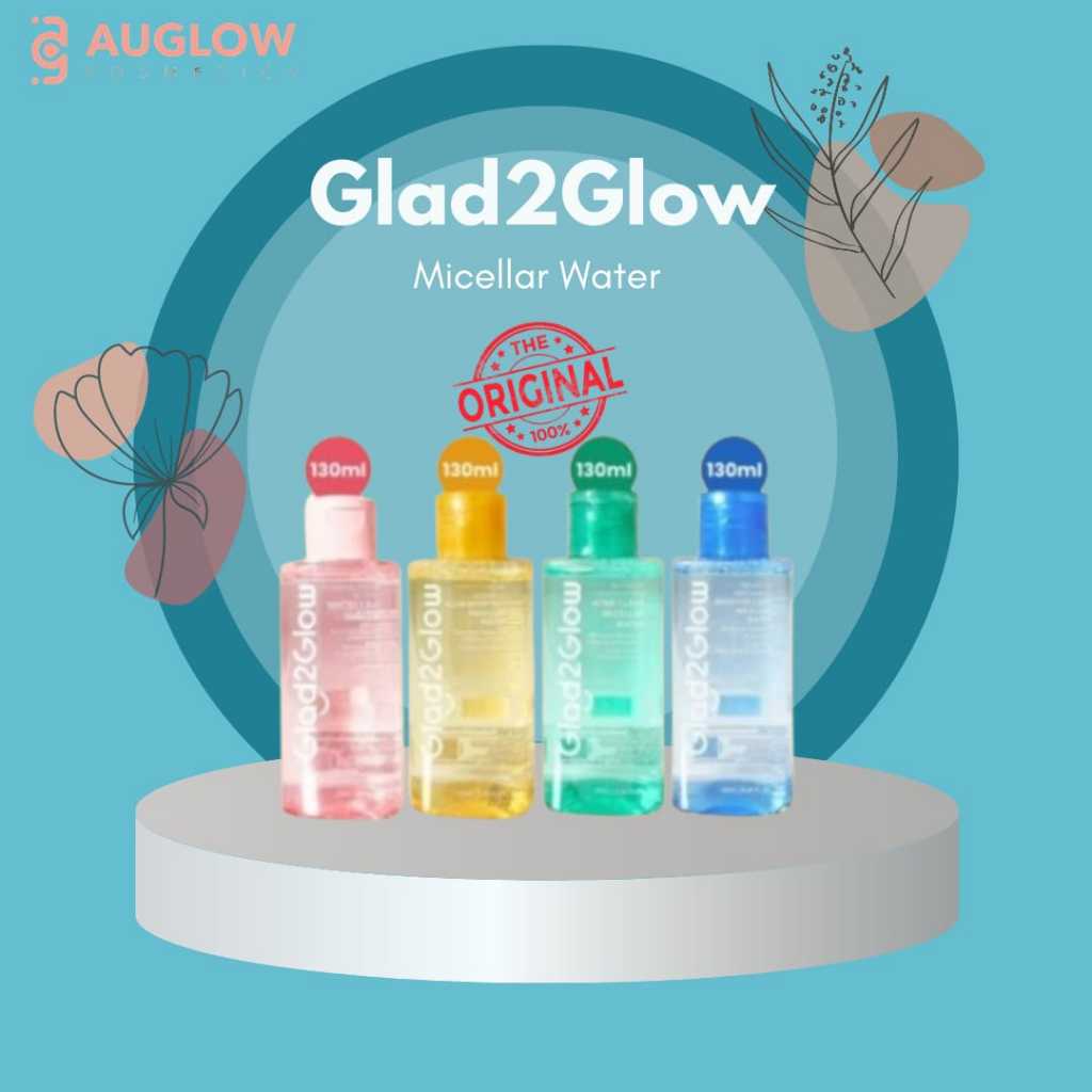 Auglow - Glad2Glow Micellar Water 130ml Series / Mugwort Salicylic Acid Acne / Cherry Blossom / Yuja