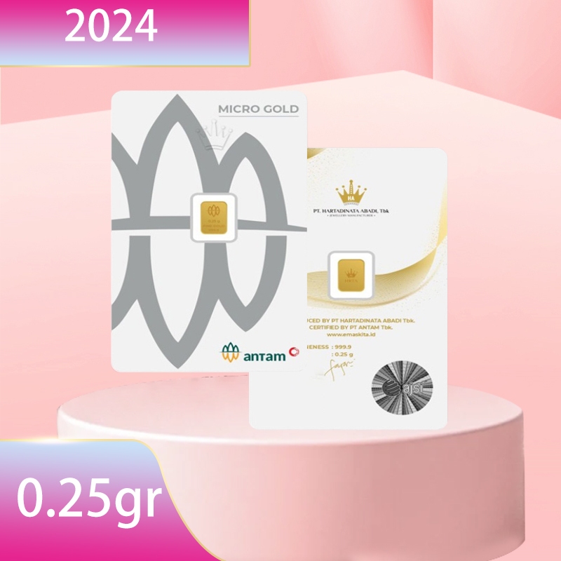 ANTAM Micro Gold LM Antam Emas Logam Mulia LM 0.25 Gram Premium Series 0.25 gr